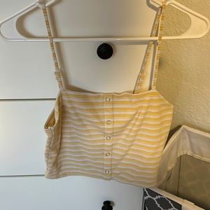 PacSun yellow stripe top
